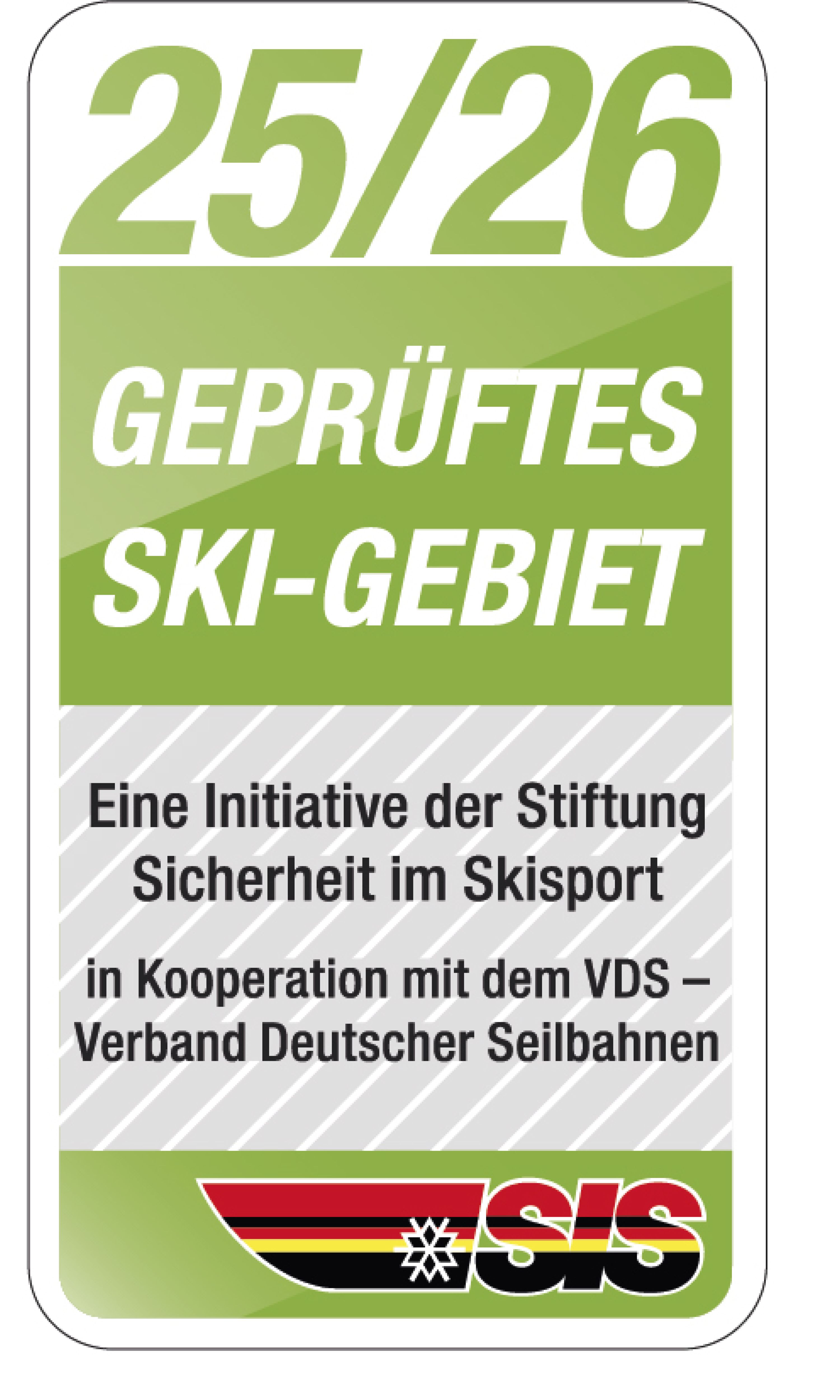 Das Skigebiet Hohenbogen ist ein SIS geprüftes Skigebiet